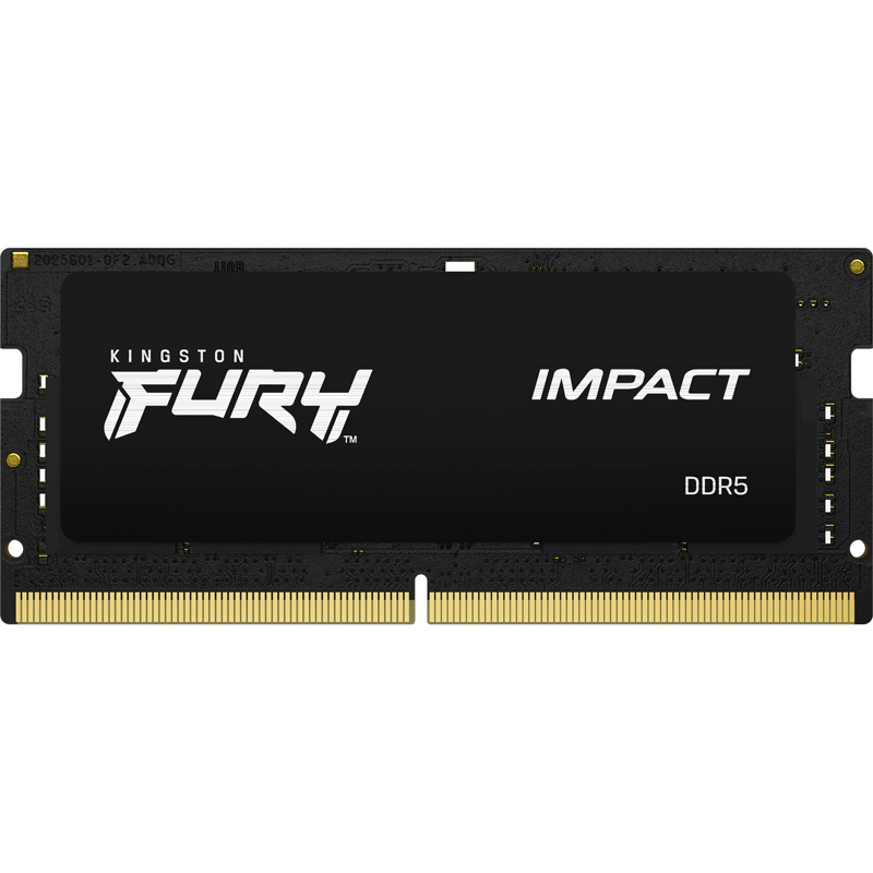 Память DDR5 16GB 6400MHz Kingston KF564S38IB-16 Fury Impact RTL PC5-51200 CL38 SO-DIMM ECC 262-pin 1