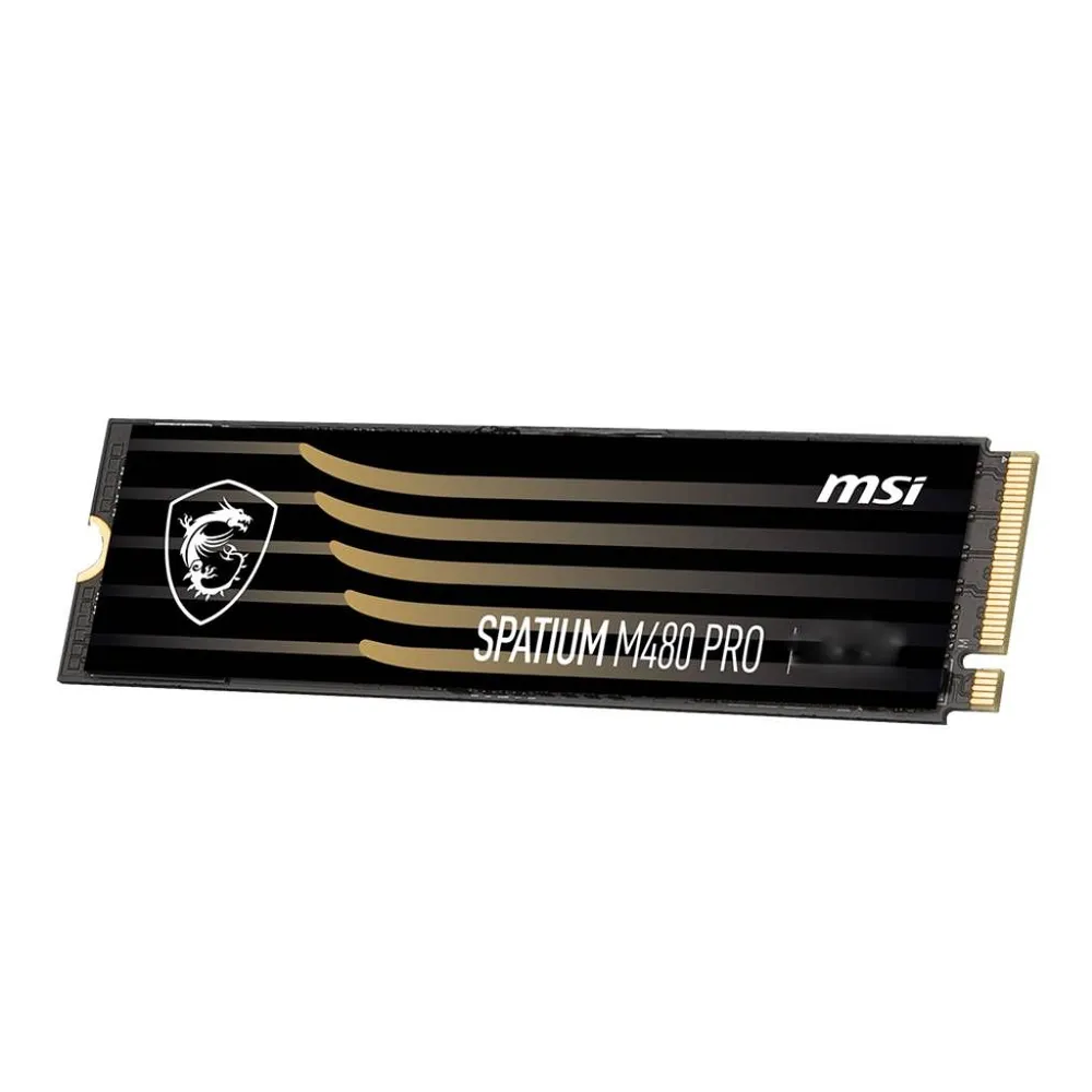M.2 2280 1TB MSI SPATIUM M480 Pro Client SSD PCIe Gen4x4 with NVMe, 7400/6000, IOPS 750/1000K, MTBF 