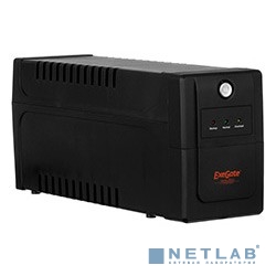 Exegate EP285542RUS ИБП ExeGate Power Back BNB-650.LED.AVR.C13.RJ.USB <650VA/360W, LED, AVR,4*IEC-C1