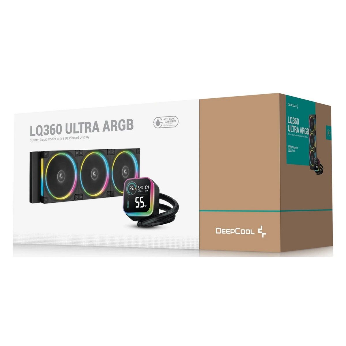 Система водяного охлаждения Deepcool LQ360 Ultra ARGB Soc-AM5/AM4/1200/1700/1851 черный 4-pin 38.71d