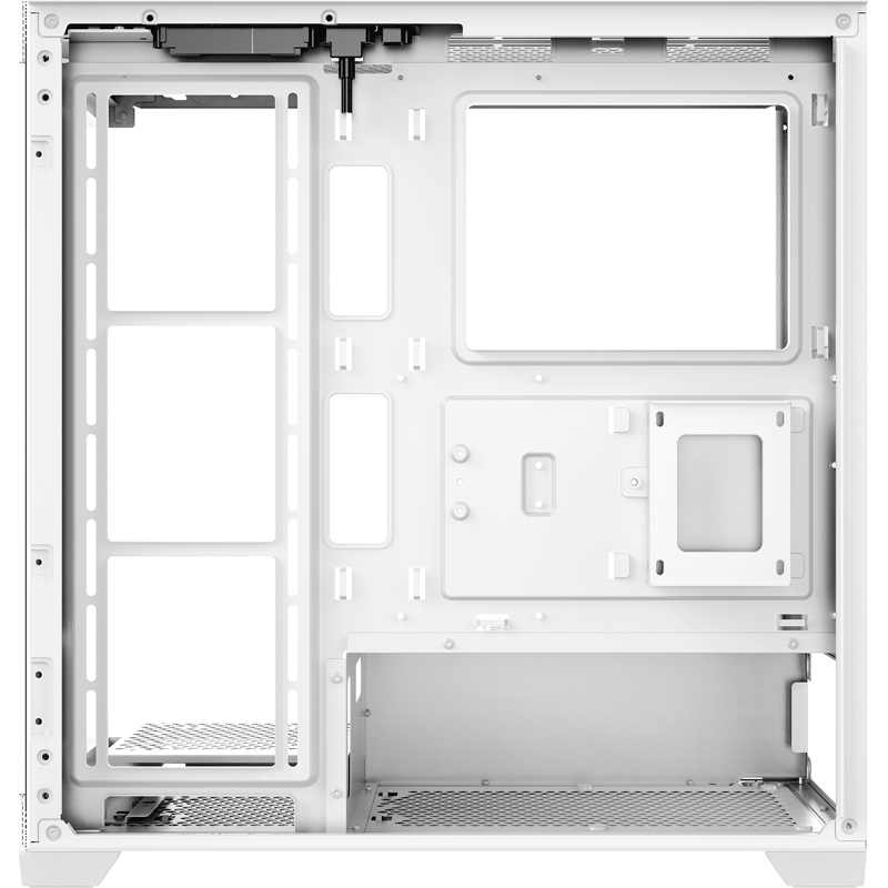 Корпус Ocypus Gamma C72 WH, Midi-Tower, TG, no fans, 2xUSB-A 2.0 + 1xUSB-A 3.0, ATX, mATX, mITX Whit