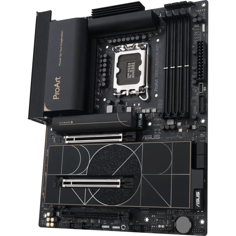 Материнская плата Asus PROART Z890-CREATOR WIFI Soc-1851 Intel Z890 4xDDR5 ATX AC`97 8ch(7.1) 1 x 10