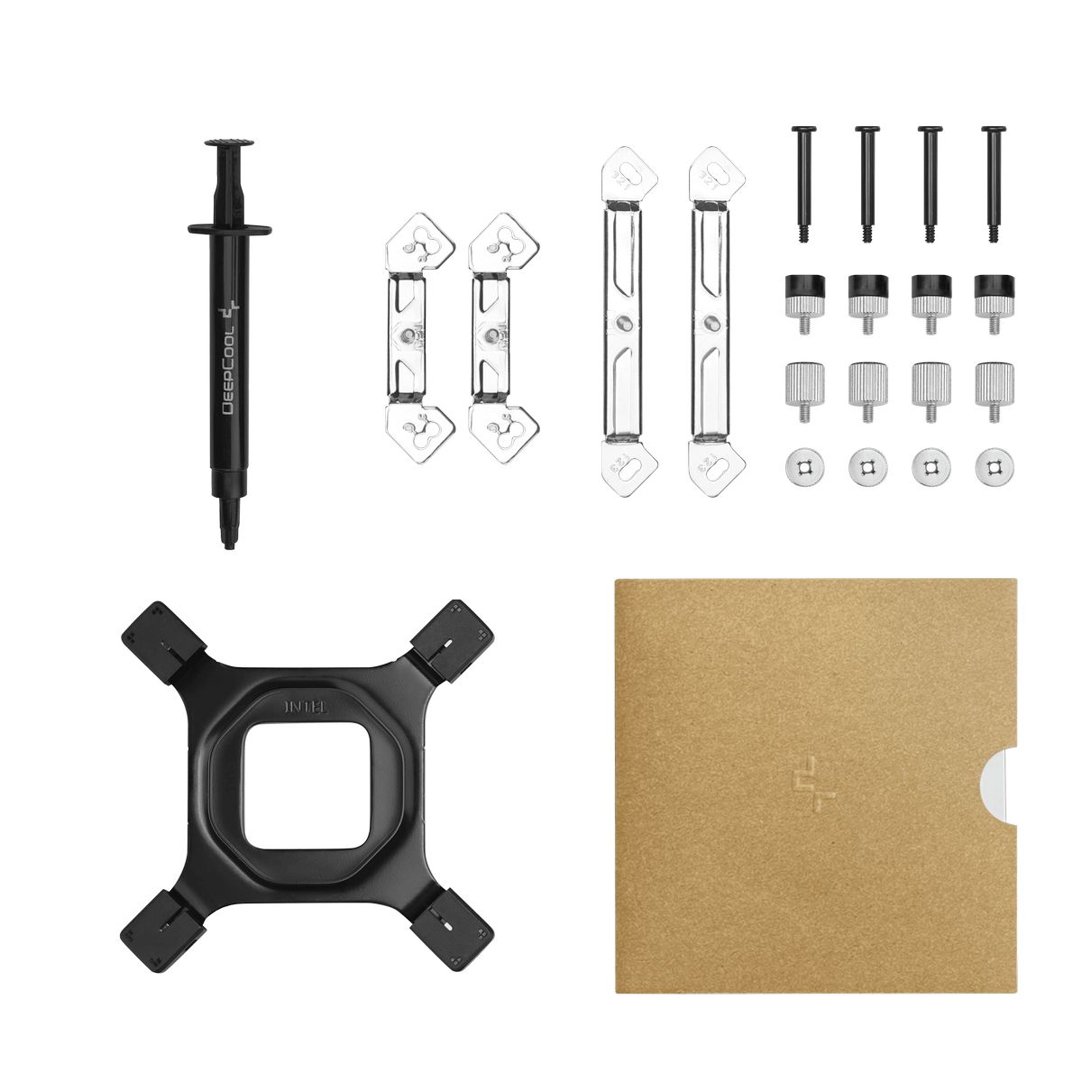 Устройство охлаждения(кулер) Deepcool AN600 Soc-AM5/AM4/1200/1700/1851 серебристый/черный 4-pin 18-2