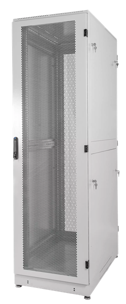 шкаф ЦМО Шкаф серверный напольный 42U (600х1000) дверь перфорированная, задние двойные перфорированн