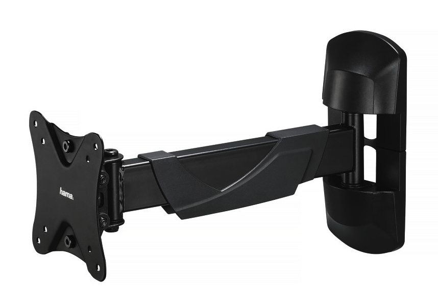 Кронштейн для телевизора Hama FULLMOTION черный 10"-26" макс.25кг настенный