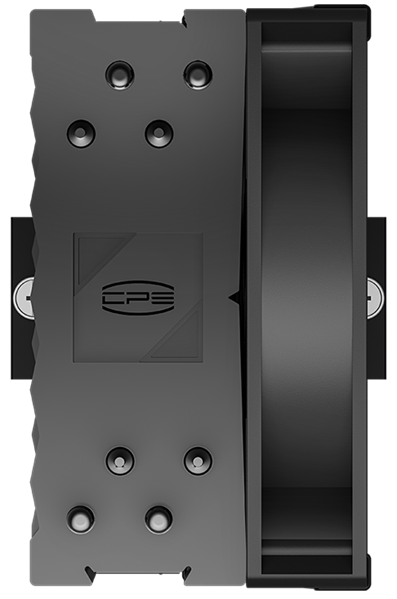 Кулер для процессора PCCooler RT400 BK (235W, 4-pin PWM, 148mm, Al/Cu, 4x6mm, 1x120mm, 73.32CFM, 34.
