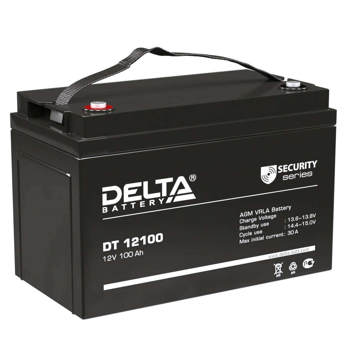 Аккумуляторная батарея Delta Аккумуляторная батарея для ИБП DT 12100 (12V/100Ah)
