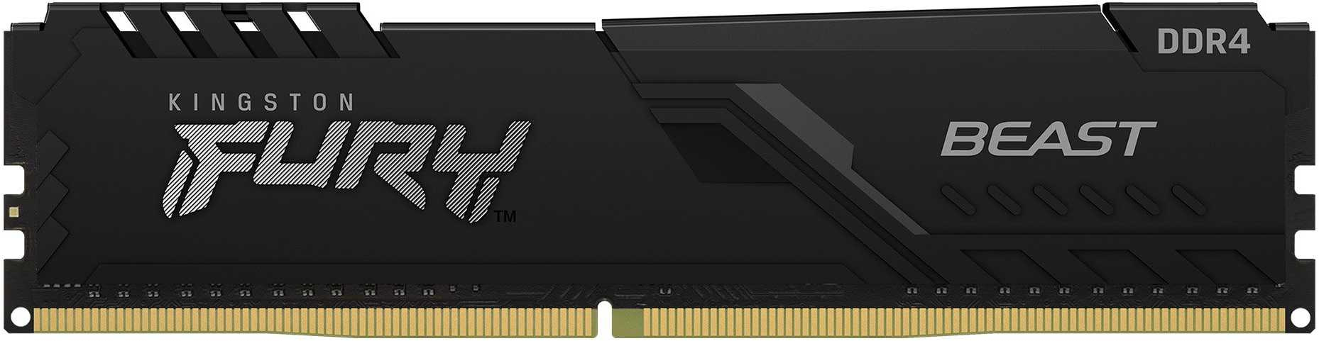 Память DDR4 32Gb 3200MHz Kingston KF432C16BB/32 Fury Beast Black RTL Gaming PC4-25600 CL16 DIMM 288-
