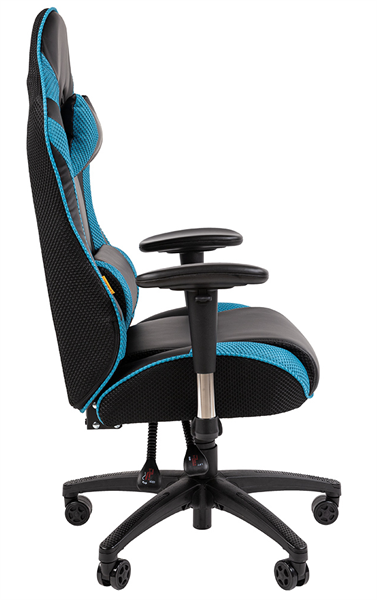 Офисное кресло Chairman   game CH43 экокожа, черно-бирюзовый