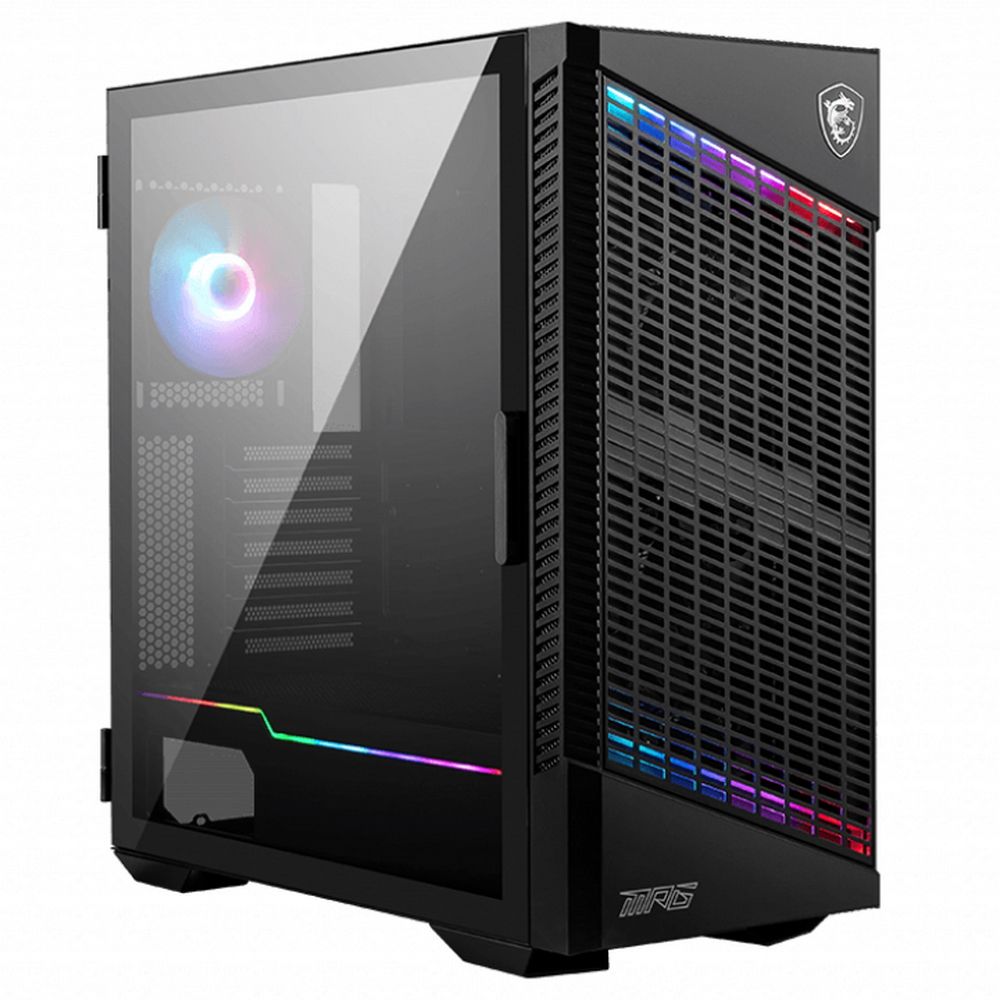 Корпус MSI MPG VELOX 100P AIRFLOW 2xUSB 3.0, 1xType C, 1x120mm ARGB Fan, 3x120mm Black Fan, ARGB Con
