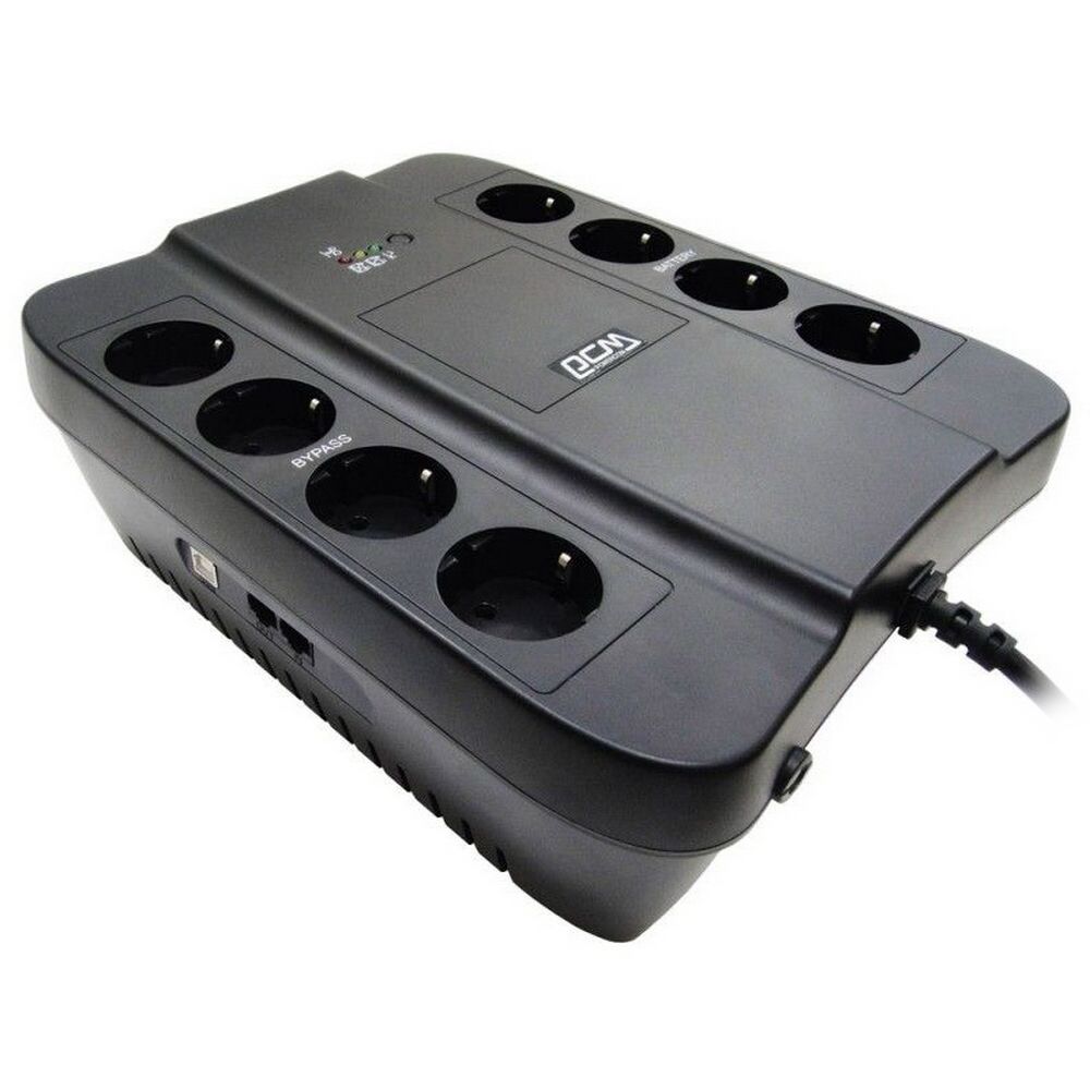 Источник бесперебойного питания Powercom Back-UPS SPIDER, Line-Interactive, 850VA/510W, Tower, 8xSch