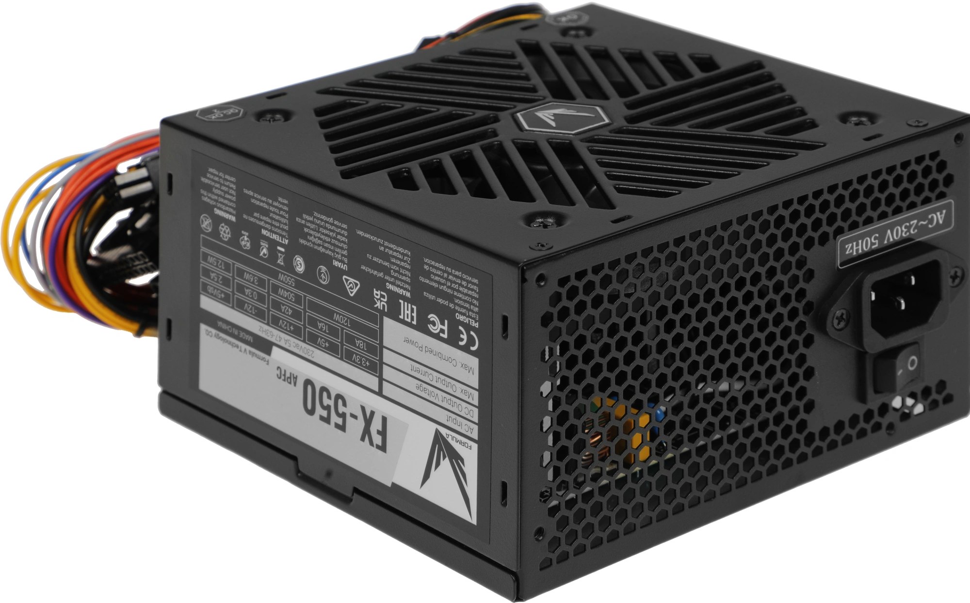 Блок питания Formula ATX 550W FX-550 (20+4pin) APFC 120mm fan 4xSATA RTL