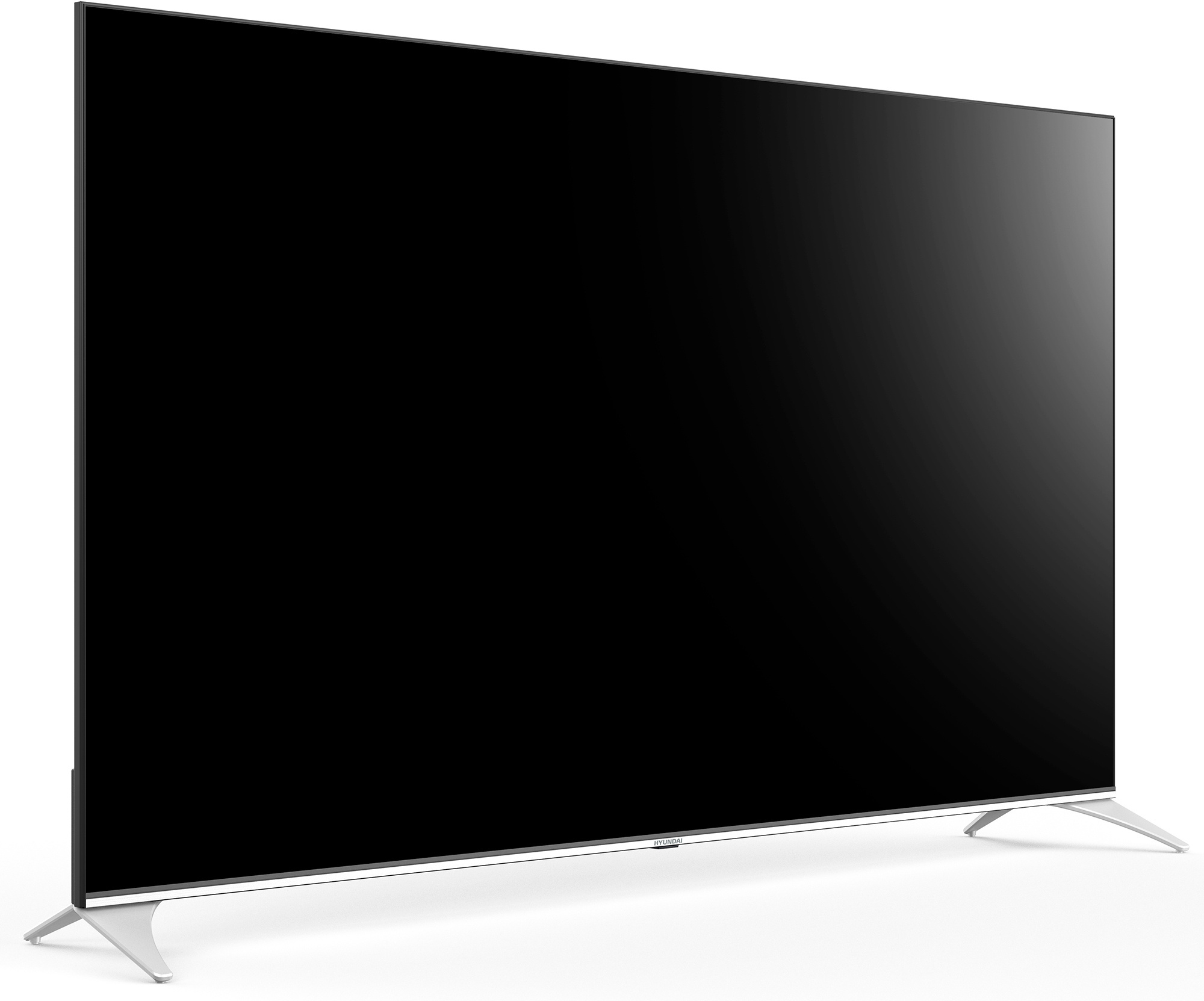 Телевизор QLED Hyundai 75" H-LED75QBU7500 Android TV Frameless черный/серебристый 4K Ultra HD 60Hz D