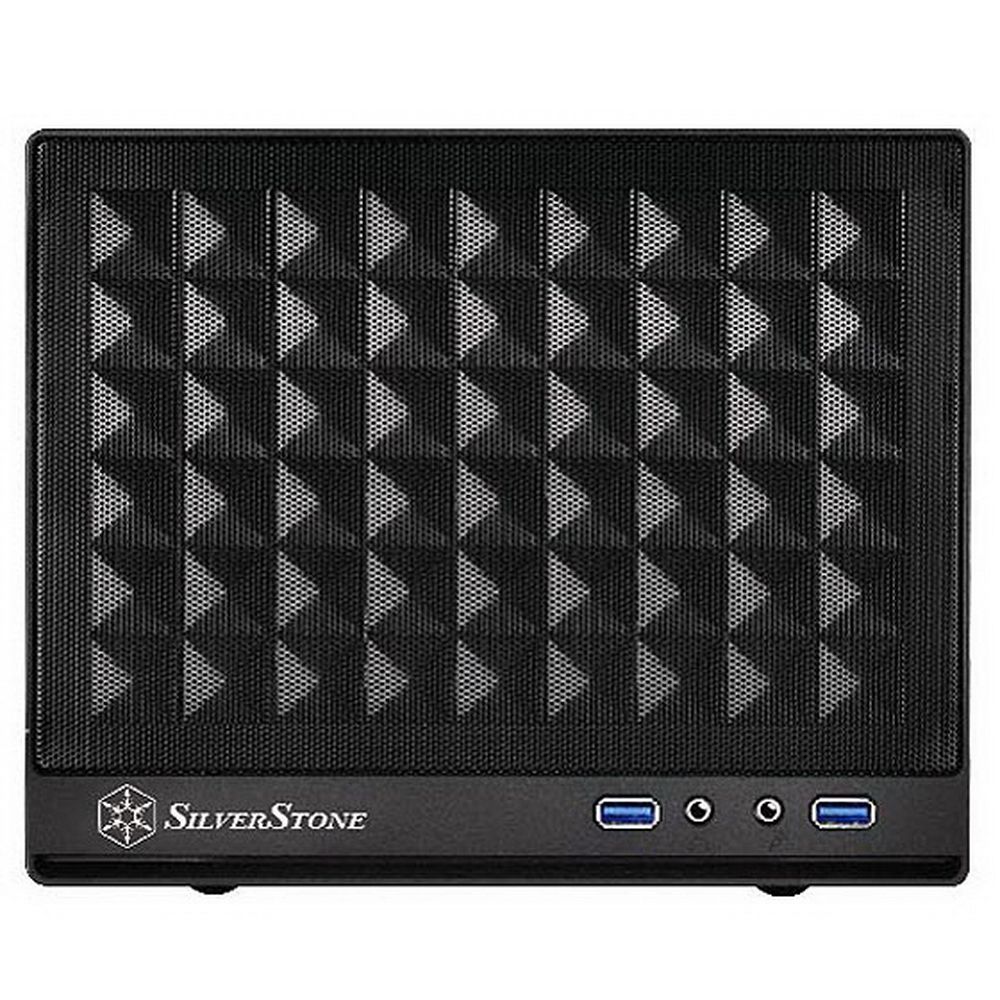 Корпус Silverstone SST-SG13B Sugo Mini-ITX Compact Computer Cube Case, Mesh Front Panel, black, RTL 