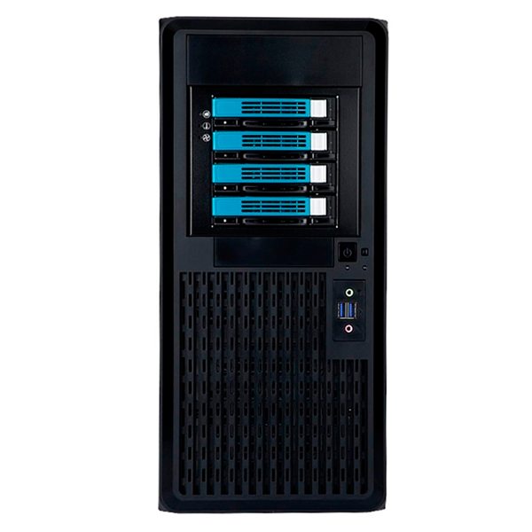 Корпус серверный Midi Tower InWin PE689 Black 650W B65E 80plus Bronze USB3.0*2+A(HD)+front fan 120mm