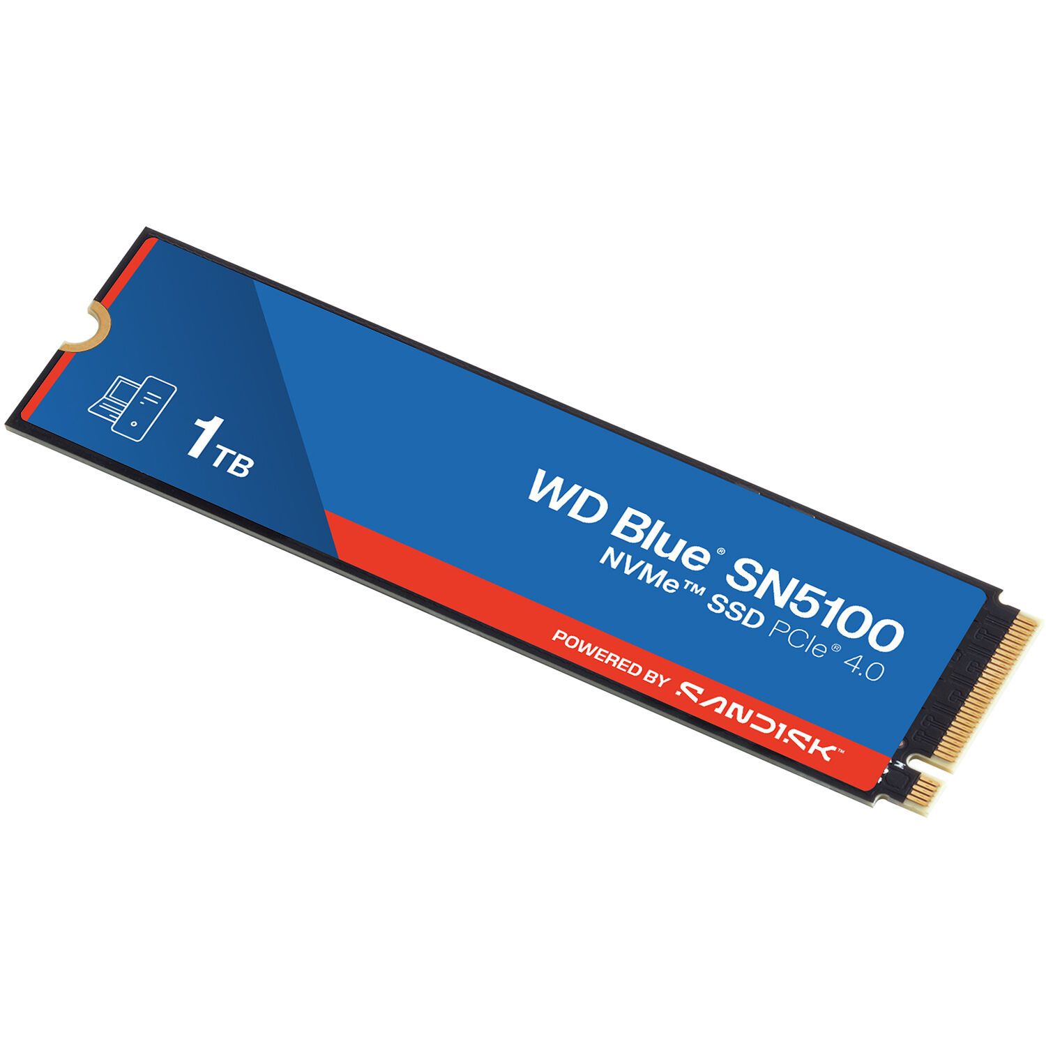 Твердотельный накопитель Western Digital Blue SN5100 SSD M2.2280 PCIe 4.0 1Tb, 7100MBs/6700MBs, TBW 