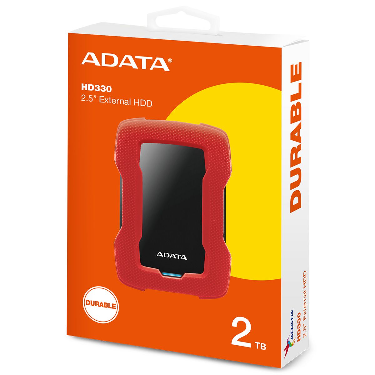 Жесткий диск A-Data USB3.0 2TB AHD330-2TU31-CRD HD330 DashDrive Durable 2.5" красный
