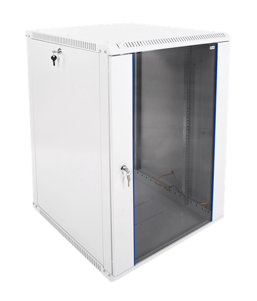 Шкаф ЦМО Шкаф телекоммуникационный настенный разборный ЭКОНОМ 18U (600х650) дверь стекло, цвет черны