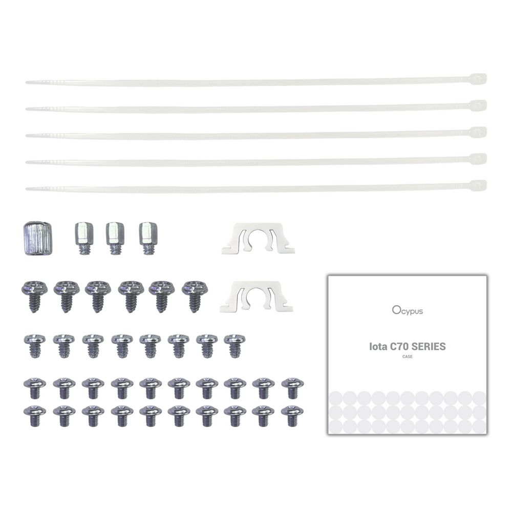 Корпус Case Ocypus Iota C70 WH ARGB ATX  win / white / 6 ARGB fans / no PSU /Tempered Glass