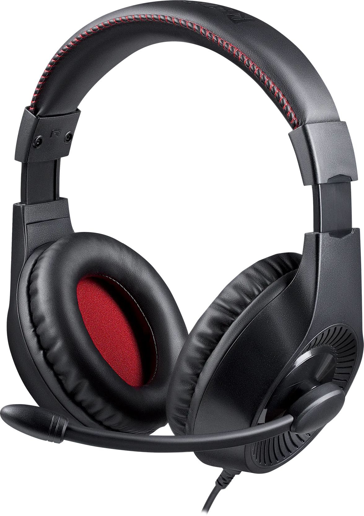 Наушники с микрофоном Redragon Pelias черный/красный 1.8м накладные оголовье (71187)