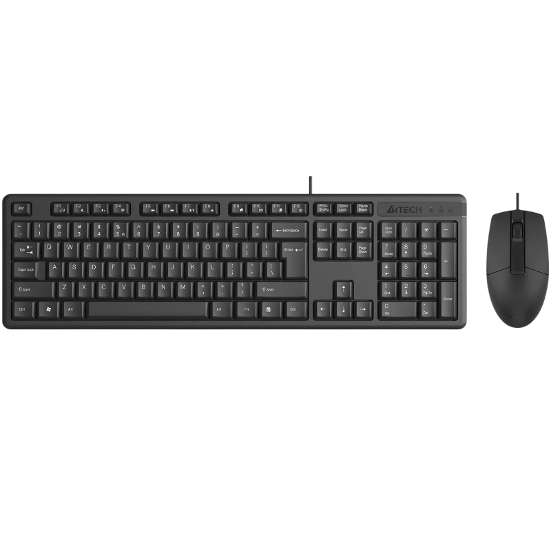 Клавиатура + мышь A4Tech KR-3330S клав:черный мышь:черный USB