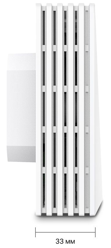 Точка доступа TP-Link EAP650-Wall AX3000 10/100/1000BASE-TX белый