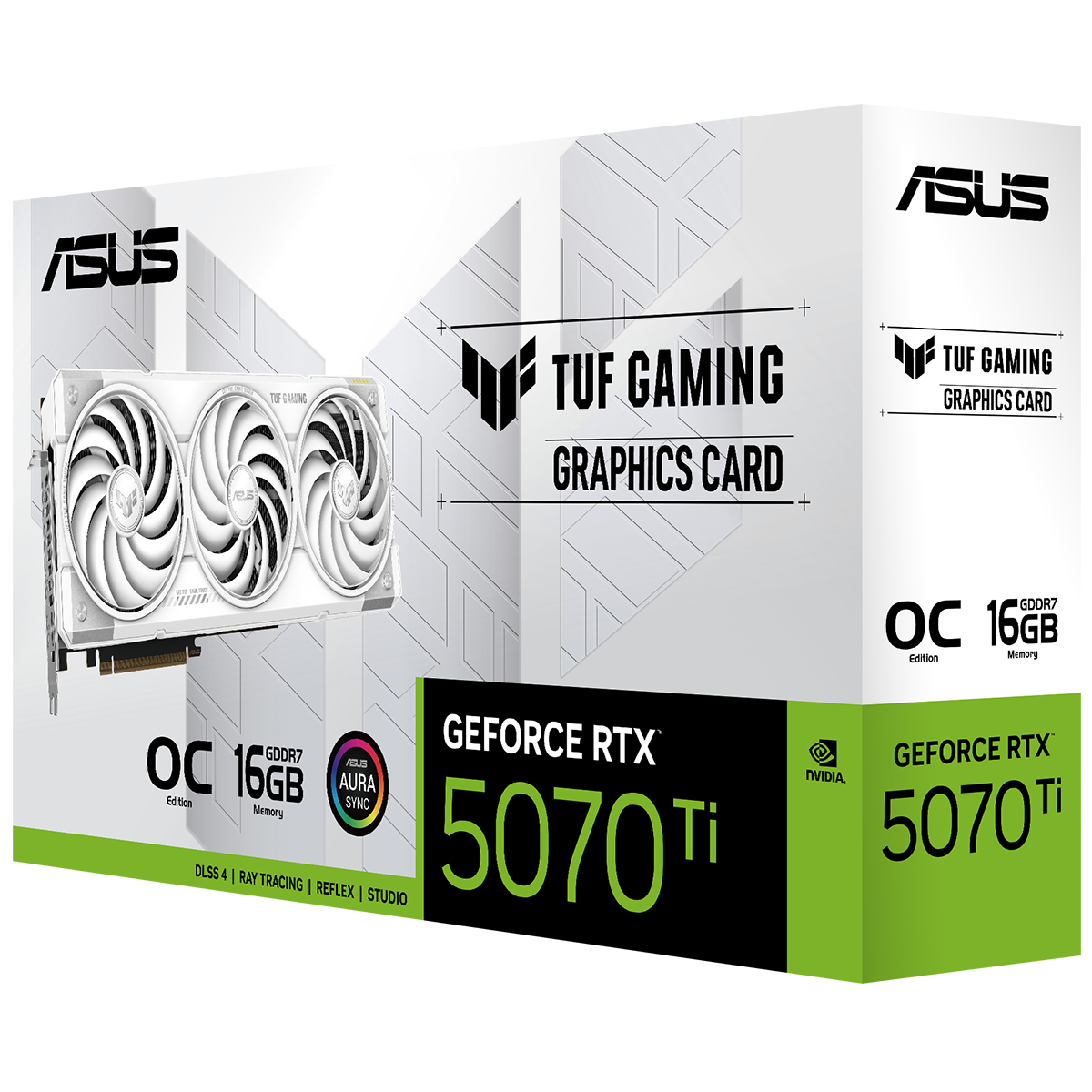 Видеокарта ASUS TUF-RTX5070TI-O16G-WHITE-GAMING//RTX5070TI HDMI*2 DP*3 16G D7/ 90YV0MD3-M0NA00