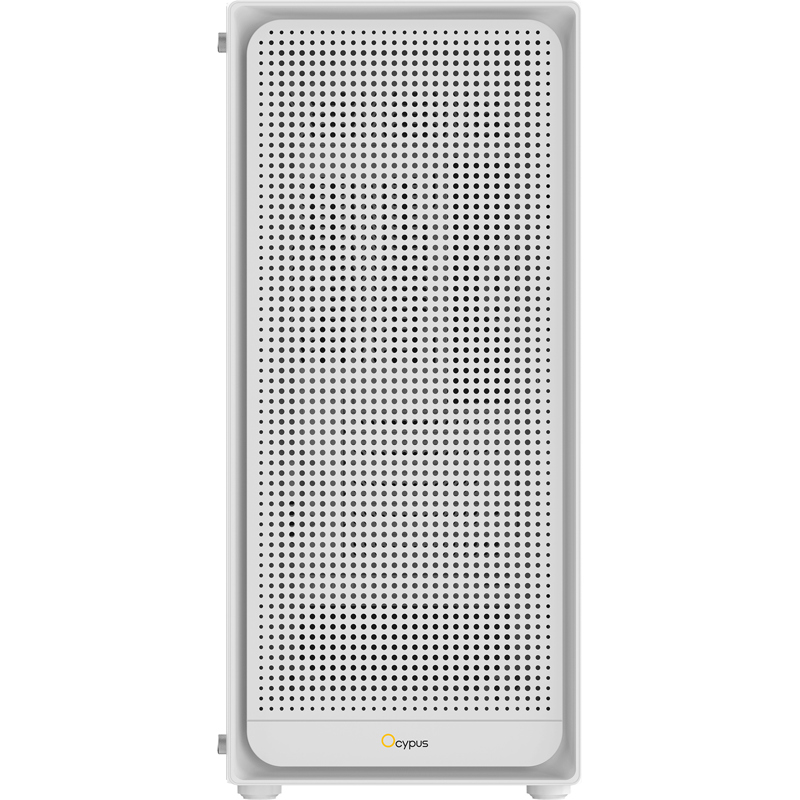 Корпус Ocypus Gamma C50 WH, Mini-Tower, TG, no fans, 1xUSB-A 3.0 + 2xUSB 2.0, mATX, mITX White