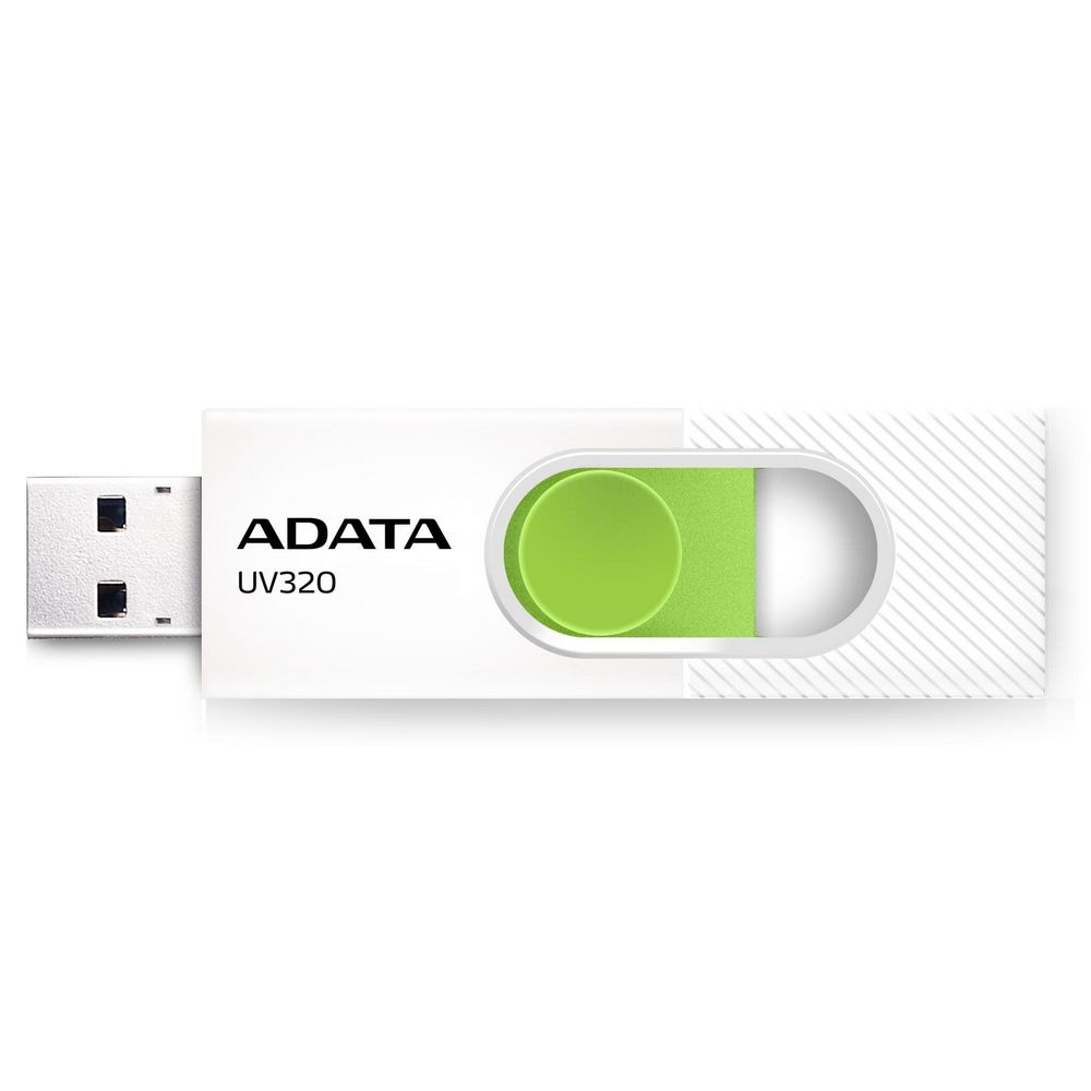 Флеш Диск A-Data 128GB UV320 AUV320-128G-RWHGN USB3.2 белый/зеленый