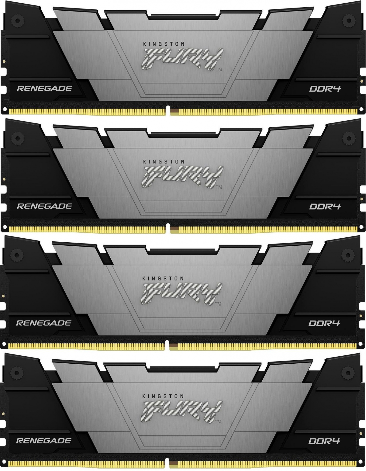 Память DDR4 4x16GB 3600MHz Kingston KF436C16RB12K4/64 Fury Renegade RTL Gaming PC4-28800 CL16 DIMM 2