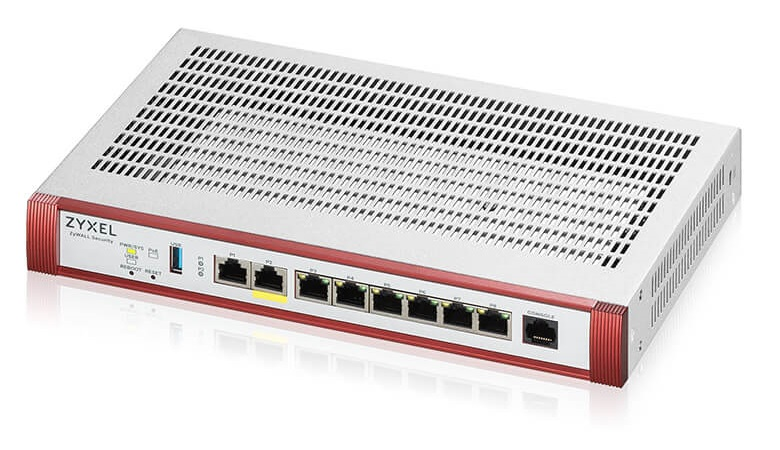Межсетевой экран Zyxel USG FLEX 200HP, Rack, 1xRJ-45: 1/2.5G (LAN/WAN), 1xRJ-45: 1/2.5G PoE+ (LAN/WA
