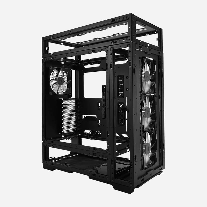 Корпус InWin Modfree Deluxe, Full-Tower, TG, 4x140mm ARGB, 2xUSB-A 3.0 + 1xUSB-C 3.2, E-ATX, ATX, mA