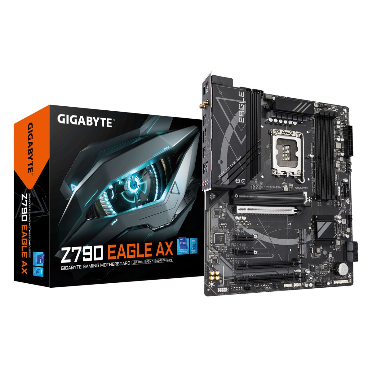 Материнская плата Gigabyte Z790 EAGLE AX Soc-1700 Intel Z790 4xDDR5 ATX AC`97 8ch(7.1) 2.5Gg RAID+HD