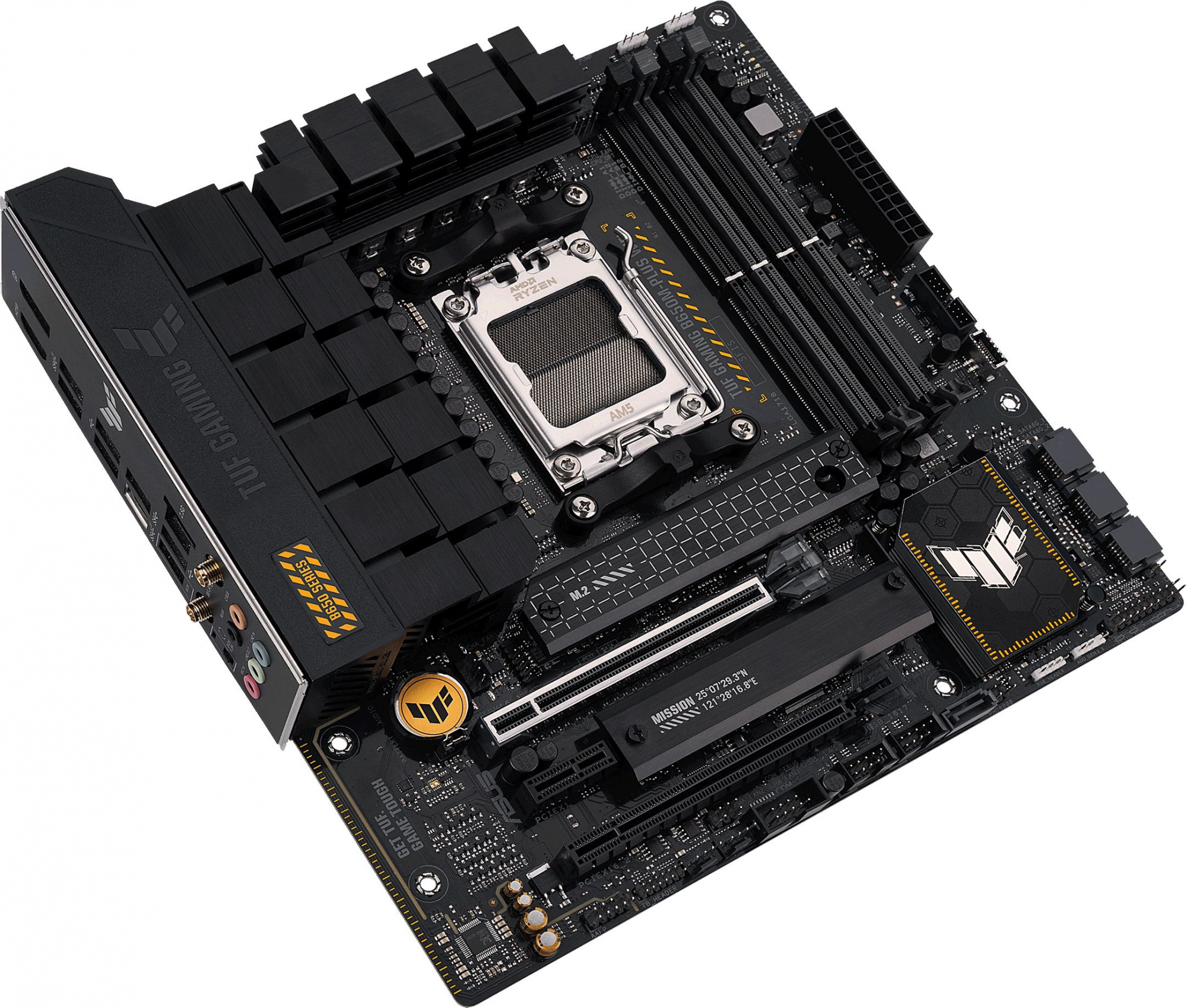 Материнская плата Asus TUF GAMING B650M-PLUS WIFI Socket AM5 AMD B650 4xDDR5 mATX AC`97 8ch(7.1) 2.5