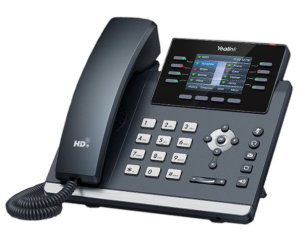 Телефон IP Yealink SIP-T44W черный