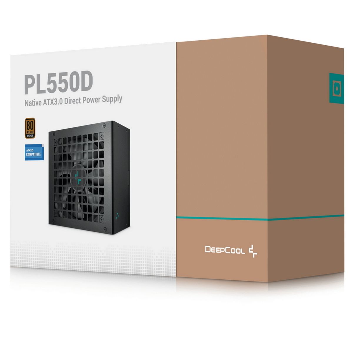 Блок питания Deepcool PL550D (ATX 3.0, 550W, PWM 120mm fan, Active PFC+DC to DC, 80+ BRONZE) RET (R-