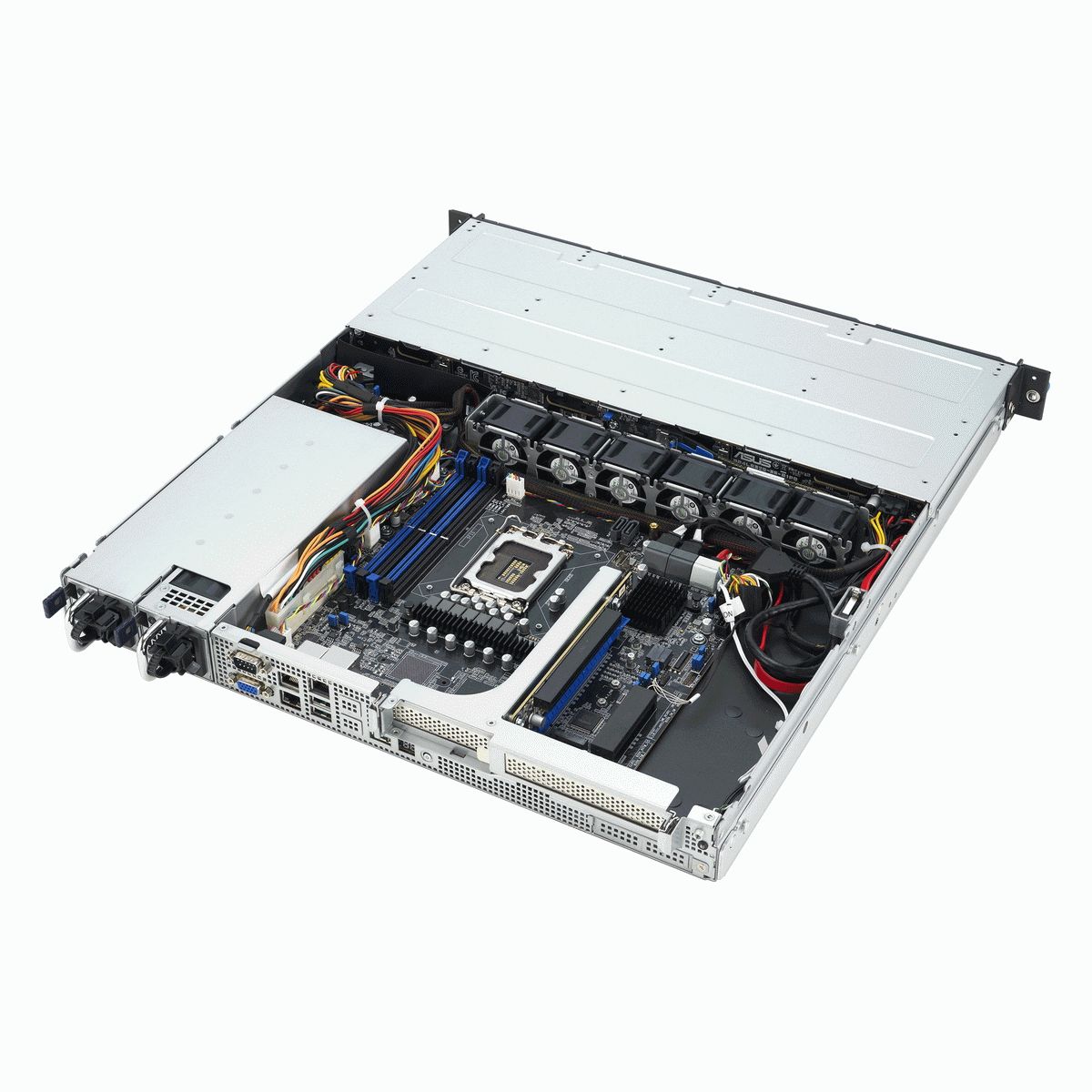 Серверная платформа ASUS RS300-E12-RS4 1U, 1x Socket LGA1700  E-2400, 4 x DDR5 UDIMM ECC, 4 x 3.5" 
