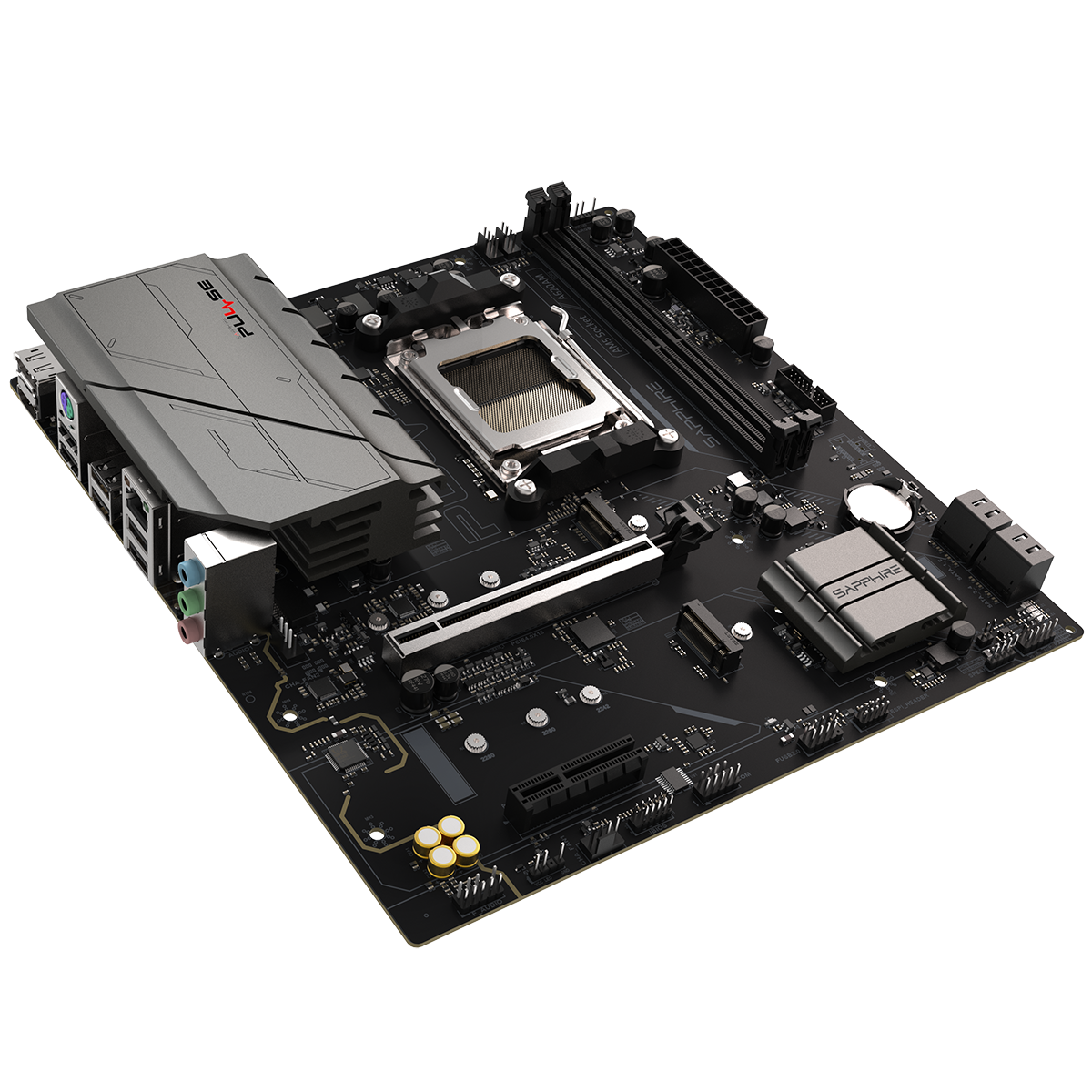 Материнская плата Sapphire A620AM PULSE A620, AM5, 2*DDR5, 1*PCIEx16, 1*PCIEx4, 2*M.2, 4*USB3.2Gen1,