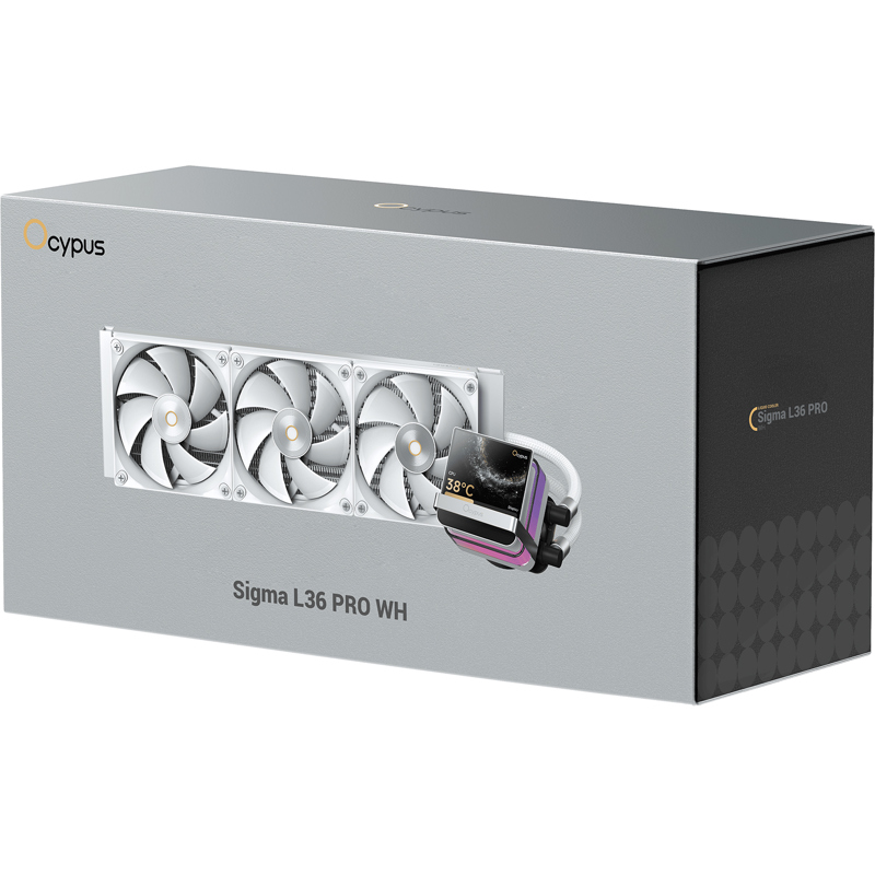 Система жидкостного охлаждения Ocypus Sigma L36 PRO WH (310W, 360mm, LED, White, ARGB/ Fans: 3x120mm