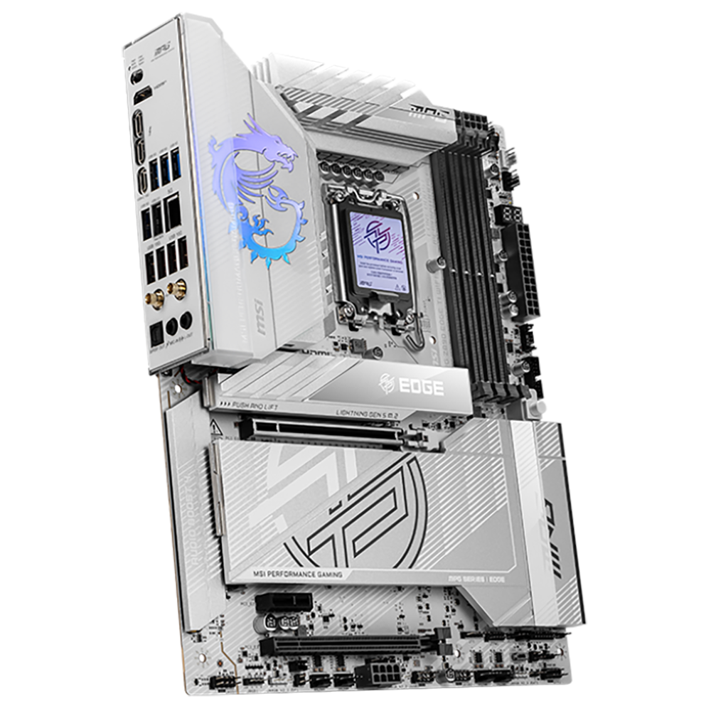 Материнская плата MSI MPG Z890 EDGE TI WIFI Soc-1851 Intel Z890 4xDDR5 ATX AC`97 8ch(7.1) 5Gigabit R