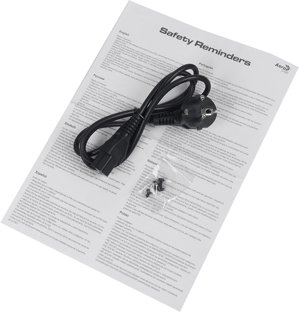 Блок питания Formula V Line VX PLUS 500, 500W, ATX12V v2.3, 12cm Fan (ex Aerocool)