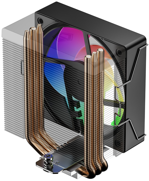Устройство охлаждения(кулер) ID-Cooling SE-903-XT V2 ARGB Soc-AM5/AM4/1200/1700/1851 серебристый/чер