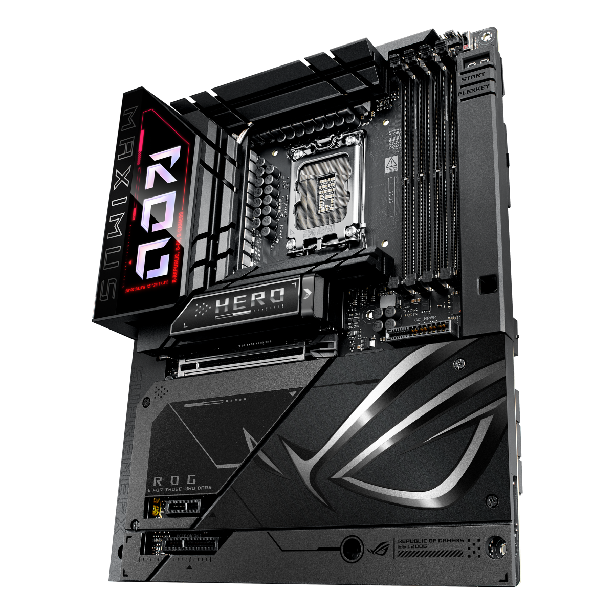 Материнская плата ASUS ROG MAXIMUS Z890 HERO BTF LGA1851 ATX 4хDDR5 PCIEx16 PCIEx4 PCIEx1 6xM.2 2xTh