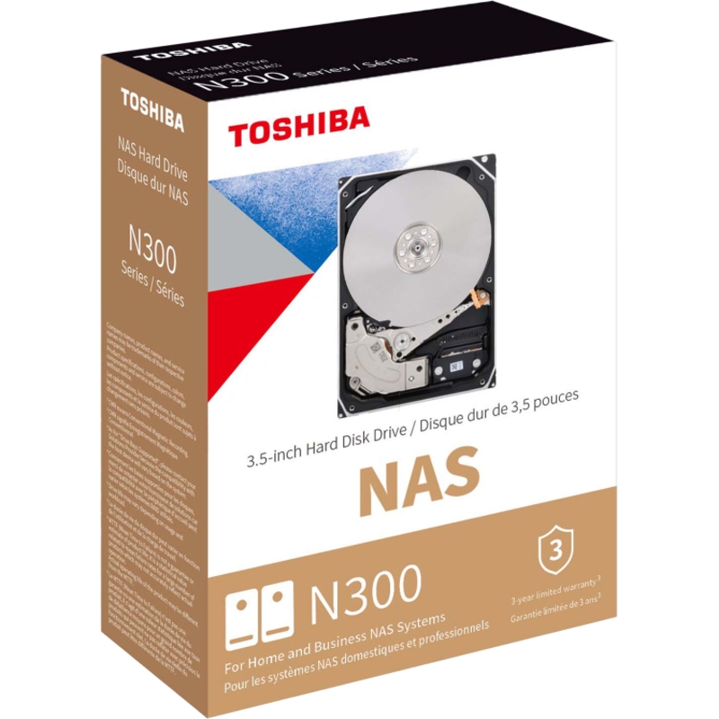 Жесткий диск Toshiba N300 NAS SATA3 3.5" 8TB 7200 512Mb 6Gb/s 1 year warranty (replacement ST8000NT0