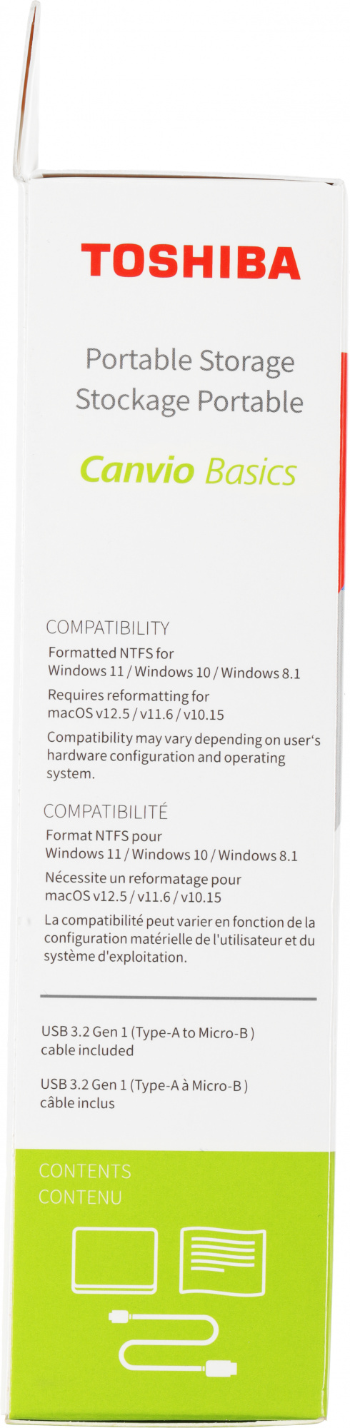 Жесткий диск Toshiba USB3.0 4TB HDTB540EK3CA Canvio Basics 2.5" черный