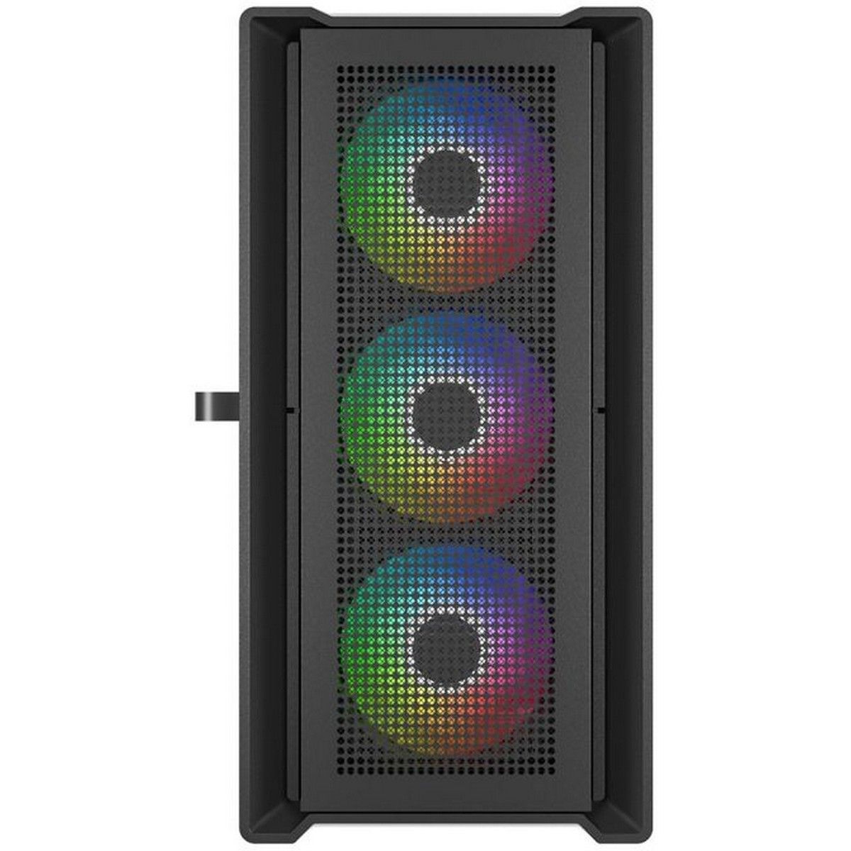 Корпус Powercase Alisio Micro X4B V2, Tempered Glass, 4х 120mm ARGB fans, ARGB HUB, чёрный, mATX (CA