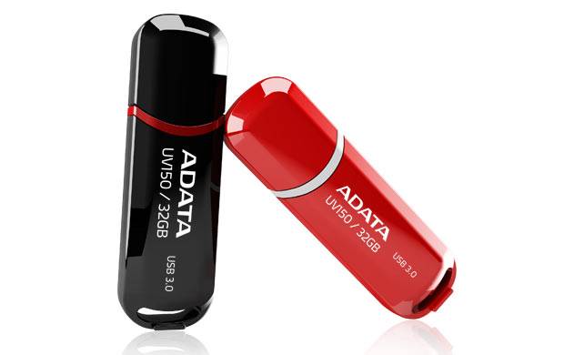 Флеш Диск A-Data 32Gb DashDrive UV150 AUV150-32G-RRD USB3.0 красный