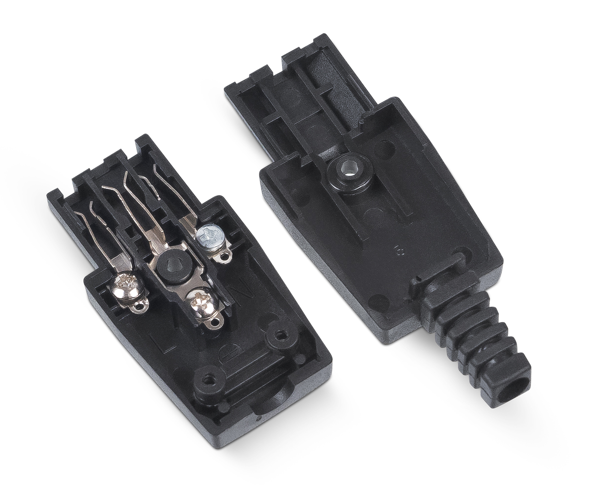 Вилка С13 разборная, 10А, 250 V, черная