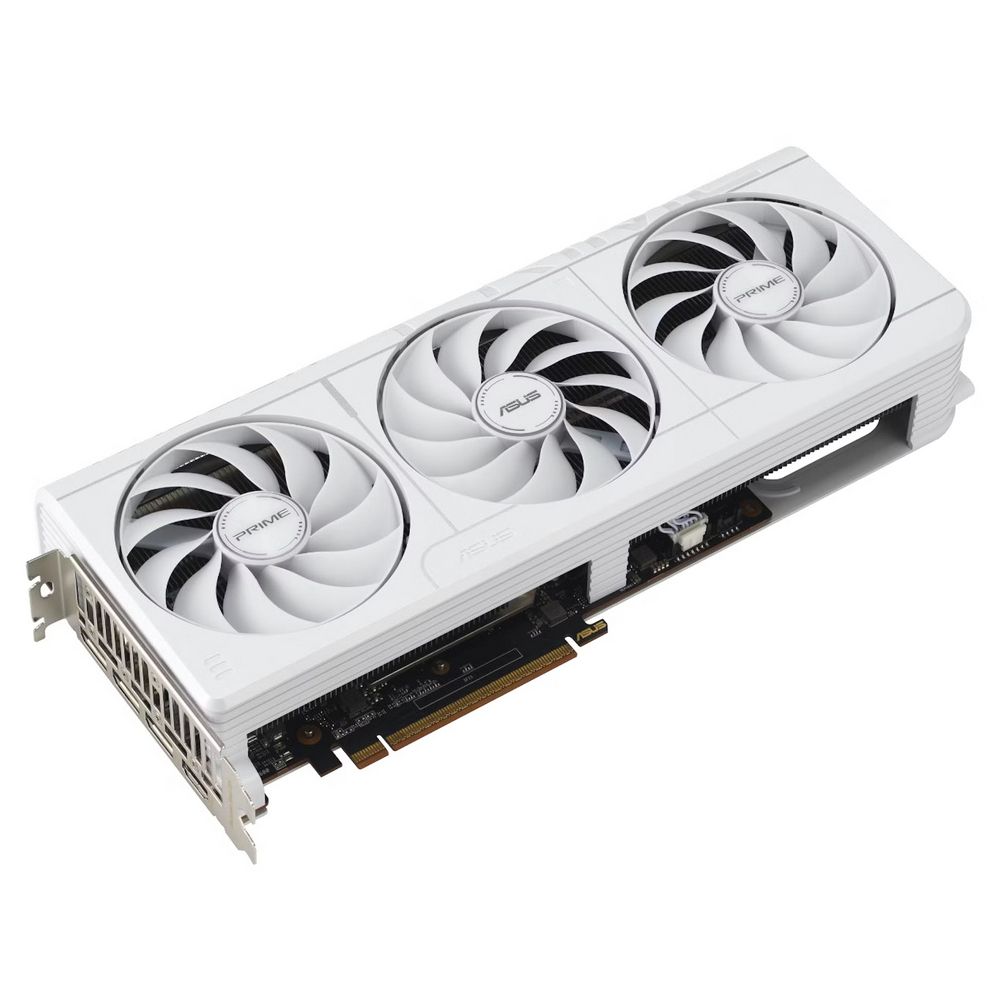 Видеокарта Asus PCI-E 5.0 PRIME-RX9070XT-O16G-WHITE AMD Radeon RX 9070XT 16Gb 256bit GDDR6 2460/2000