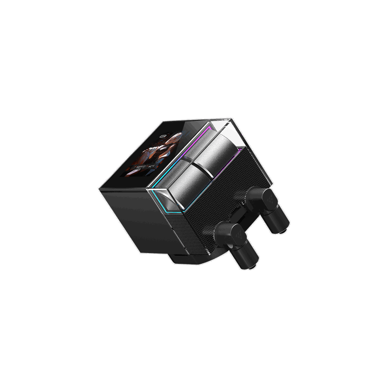 Система водяного охлаждения PcCooler DS360 Display Soc-AM5/AM4/1200/1700/1851 черный 4-pin 39.8dB Al